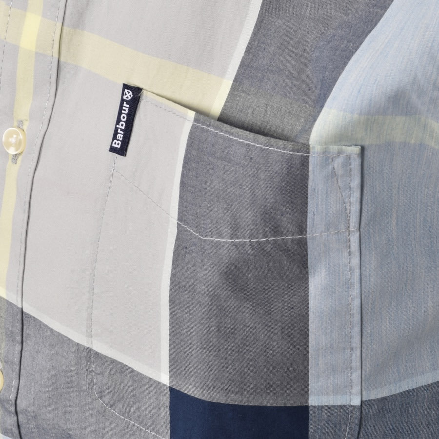Alternative Image for ProductBarbour Croft Short Sleeved Shirt Blue3
